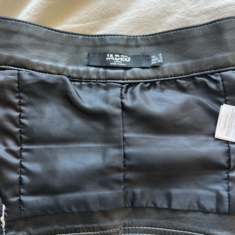 Jaded London Brown Tan Black Patchwork Mini Skirt Set - Picture 5 of 7